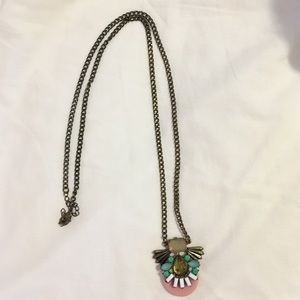 Long Multicolor Pendant Necklace
